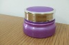 30g violet cosmetic glass cream jar with shining plastic cap