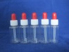 30ml clear pvc tubes red caps