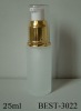 30ml empty pump glass cosmetic bottle with golden sprayer and plastic cap