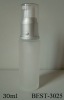 30ml empty pump glass cosmetic bottle with silver sprayer and plastic cap