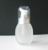 30ml oval glass lotion bottle/ Empty frosting glass bottle with pump/ cosmetic bottle