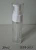 30ml pump solution glass bottle with plastic cap