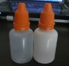 30ml white & clear dropper bottle with orange tamper cap