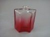 35ml Gorgeous red glass perfume bottle with fan shape