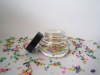 35ml Round glass moisturizer jar with plastic cap