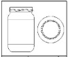 370ml glass preserve jar