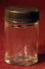 375ml clear glass honey/food jar with screw cap