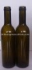 375ml dark green glass wine bottle (K)