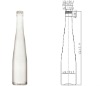 375ml white brandy glass bottle