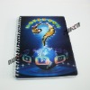 3D Lenticular spiral notebook