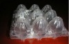 3X3 caves disposable  plastic PVC/PET  egg container