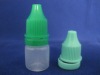 3ml PE plastic drip bottles green pilfer proof cap