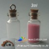 3ml quality decorative glass bottle in cork