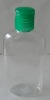 3oz clear pet oval bottle with flip top cap