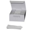 4" White Paper twist ties /stripe