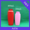 400/250ml PE plastic shampoo bottle