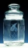 450ml Glass storage jar with lid