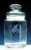 495ml Glass storage jar with lid