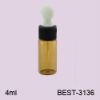 4ml brown glass bottle with dropper and cap