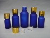 5-100ml blue frosted essential oil bottles