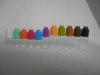 5/8/10ML PET E-cig Drop Plastic VIALS  Brown Childproof cap 11 colors : blue,orange,green,yellow ,white,etc