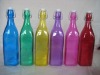 500ml 1000ml Squared colored glass bottle with stopper