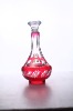 500ml Engraved glass wine bottle