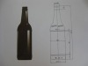 500ml amber glass beer bottles