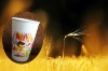 500ml disposable printed paper cup