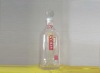 500ml transparent liquor glass bottle