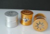 50g golden silver color aluminum cosmetic jar