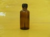 50ml amber essential oil bottle with brush