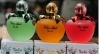 50ml apple shape frostedperfume glass bottle for woman