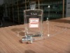 50ml clear rectangle glass perfume bottle