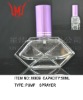 50ml diamond glass perfume bottle