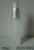 50ml empty pump glass cosmetic bottle with silver sprayer and plastic cap