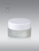 50ml frost cream jar with white plastic cap