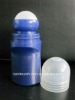 50ml pet blue cosmetic roll on bottle