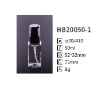 50ml pet mini square bottles