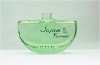 50ml semi-round green perfume glass continer