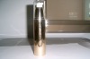 50ml single wall cosmetic bottle,UV plating gold AS plastic airless pump container,empty cosmetic container