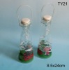 550ml glass milk bottle with white ceramic lid TY21