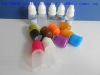 5ML Colorful childproof cap&common White cap PE&PET drop bottle 100pc/lotsFor liquid medicine