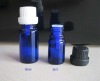 5ml 10ml Blue Glass Bottle with tamper evident cap