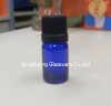 5ml blue essential oil glass bottle