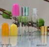 5ml  glass bottle with plastic stopper and  cap