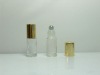 5ml glass roll on bottles with stainless steel roller ball