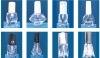 5ml to15ml glass nail polish bottle with caps and brush