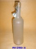 600ml White frosted glass beverage bottle