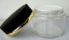 60ML Round cosmetic glass container with lids